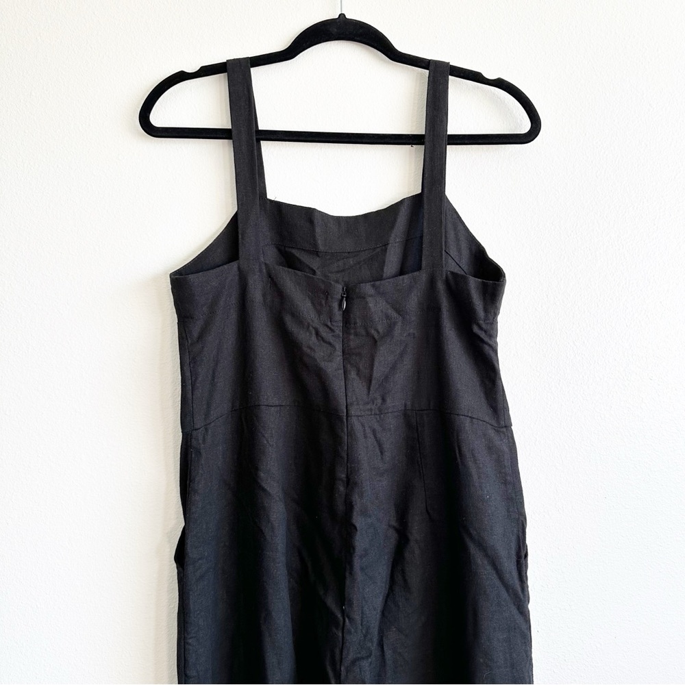 AURA Linen Jumpsuit in black XS - Picture 7 of 10